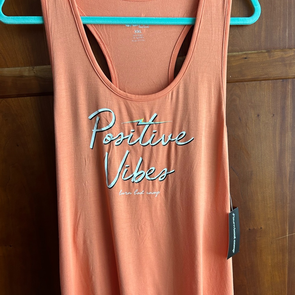 Positive Vibes Coral Tank Top